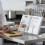 Chrome Recipe Book Cookbook Holder Tablet Stand Kitchen Rack Silver Metal Rest 5