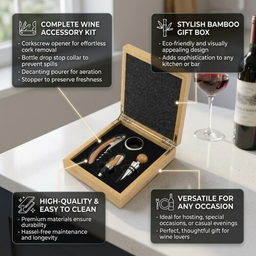 Bamboo Wine Set Gift box 1