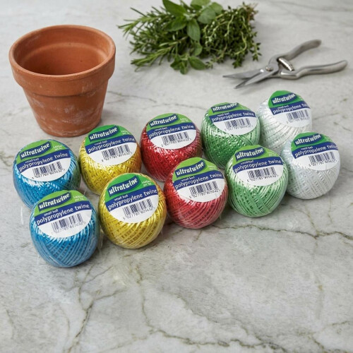 Assorted Polystyrene Twine Thread Balls - Small 10 Pack Multi Colour Craft Balls for Arts Crafts and Decorations 2
