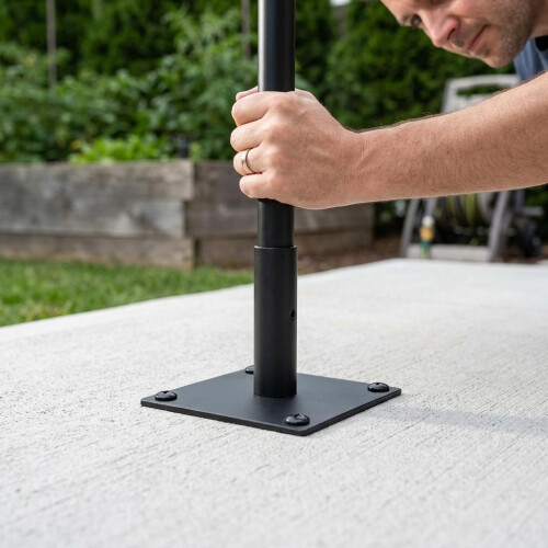 Surface Bracket for Appleton Fence Posts 7cm x 9cm Secure Outdoor Installation 2