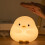 Veilleuse canard rechargeable à LED en silicone à intensité variable1 2