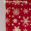 Weihnachtstischläufer aus Samt-Polyester mit Schneeflockenmuster 5
