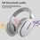 Ακουστικά Bluetooth Quinlirra Clearance Ακουστικά με δυνατότητα ακύρωσης θορύβου, ασύρματα 4