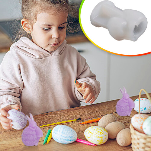 Easter Rabbit Silicone Moulds for Plaster Wax Baking Decor 2