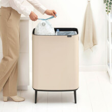 Brabantia Bo Touch Bin Hi, 2 x 30L - Soft Beige