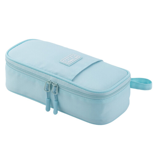 Hesroicy double-layer pen bag with multiple compartments