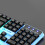 Gaming Keyboard Wired Backlit Mechanical Feel 104 Keys 8