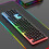 Gaming Keyboard Wired Backlit Mechanical Feel 104 Keys 7