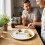 Dimples Cheese Plate 21cm Elegant Ceramic Dimple Effect and Cheese Debossed 5