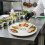 Dimples Cheese Plate 21cm Elegant Ceramic Dimple Effect and Cheese Debossed 6