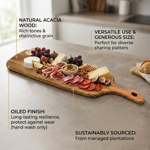 Acacia Wood Server Board 63x20cm 1