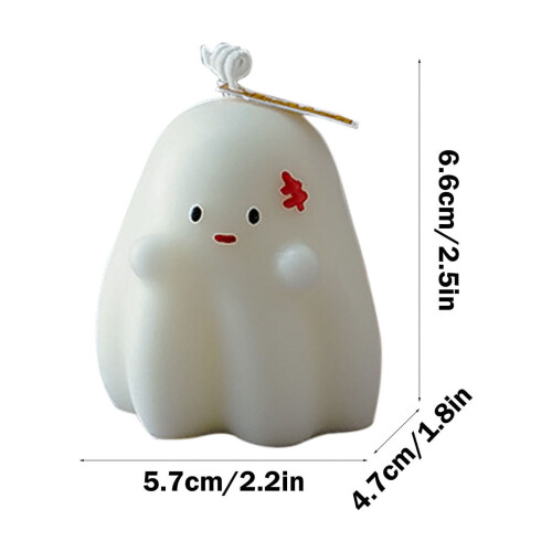 Halloween ghost candles scented wax aromatherapy 6 pcs 2