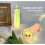 Electronic Candle Glow White Plastic Acrylic Tears Design 7