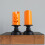 Halloween LED Candle Light Pumpkin Lantern 2Pcs 7