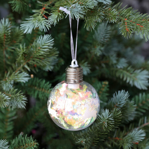 Flybaeast glowing Christmas ball ornament white 1