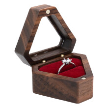 Velvet Jewelry Storage Box with Wooden Ring Box