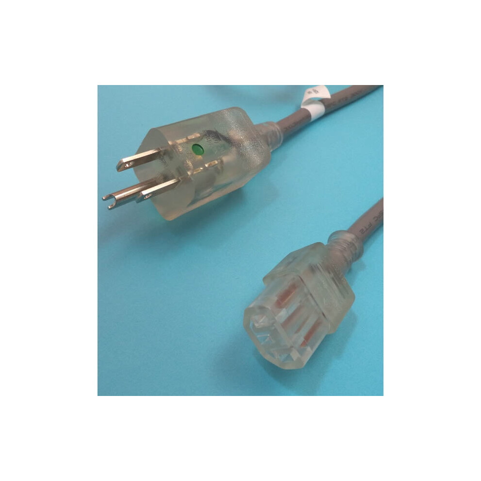 Hospital-Grade Power Cord 3/16" 8 Ft Sjt With 5-15P To Grey 917087674645