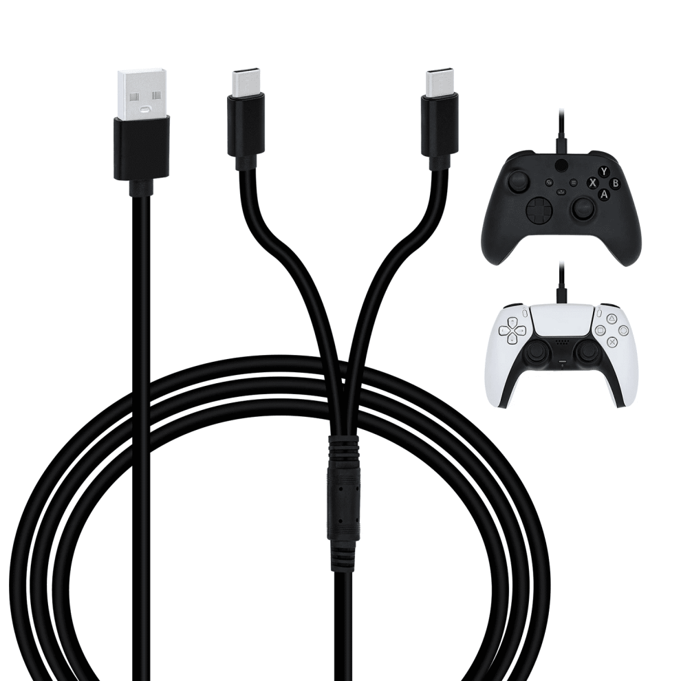 Usb-C Charge Cable For Ps5 Xbox Switch Lite 9 Ft 917087674768