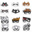 Halloween pumpkin ghost glasses kids party props 6