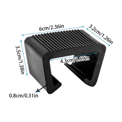 Rattanmöbelclips, 4,3 mm, 4 Stück 2