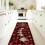 Christmas kitchen area rug set washable 2 pieces 7