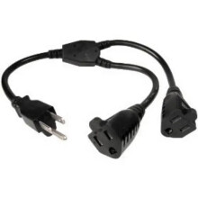 Extension Cord Splitter 3/14 AWG 14 in NEMA 5-15P to 5-15R
