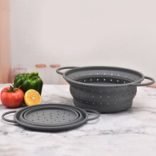 Panier égouttoir rétractable en silicone pliable pour la cuisine