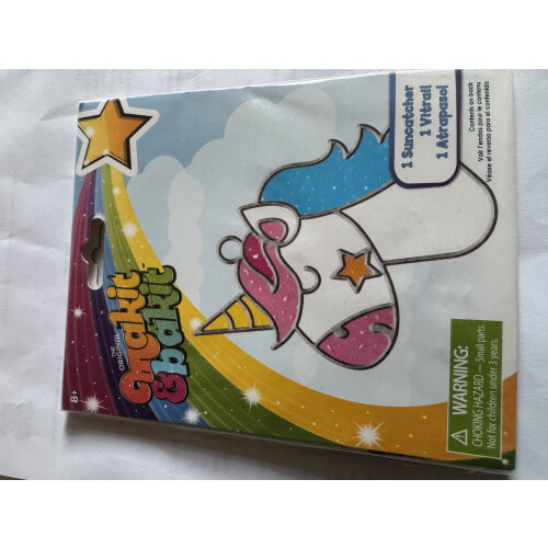 Unicorn Head Makit and Bakit Suncatcher Craft Kit