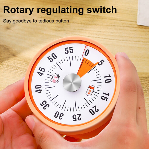 Visual Countdown Timer Silent Magnetic 60-Minute 2