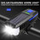 VALSEEL Solar Bicycle Headlight USB Rechargeable 2