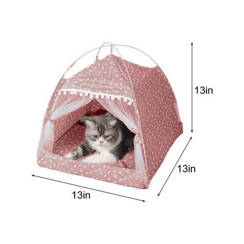 Tenda per gatti, portatile, per interni ed esterni, ideale per gatti e cuccioli. 2