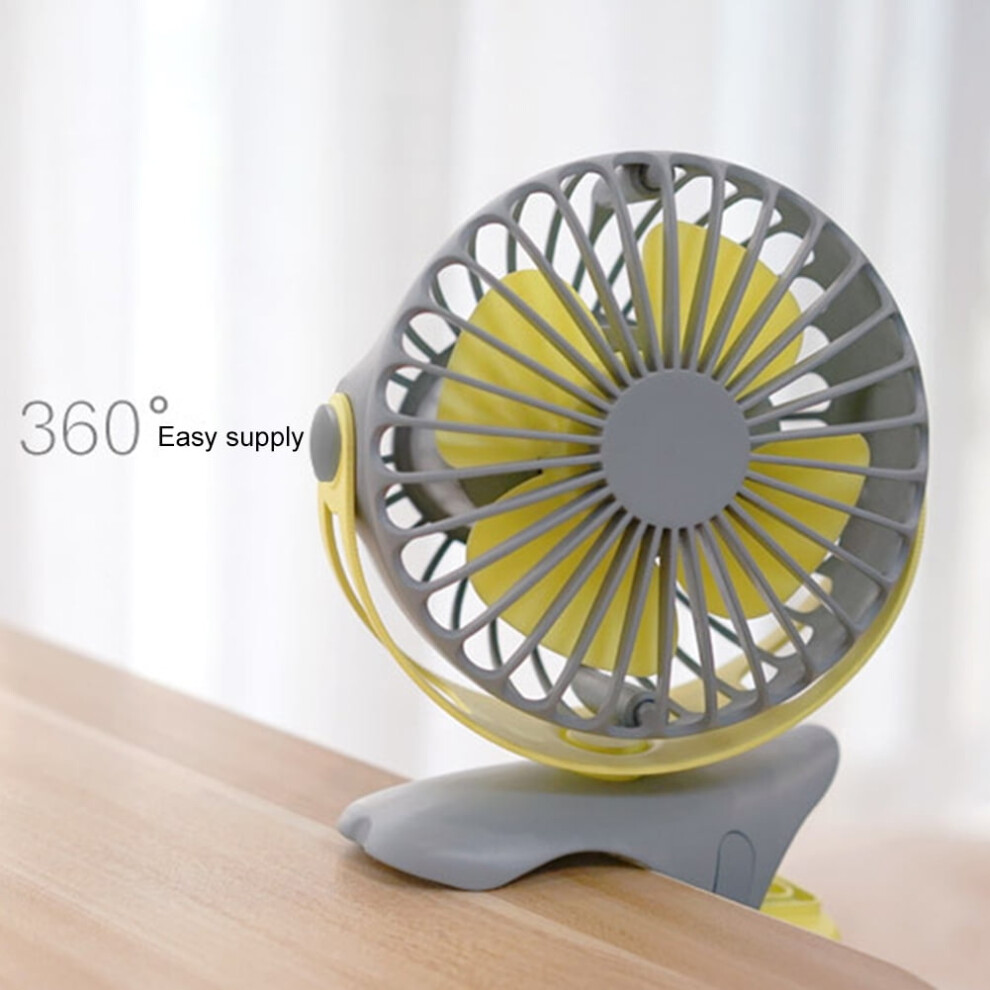 Hariumiu Usb Desk Fan With 360 Rotation Clip 9178400386039