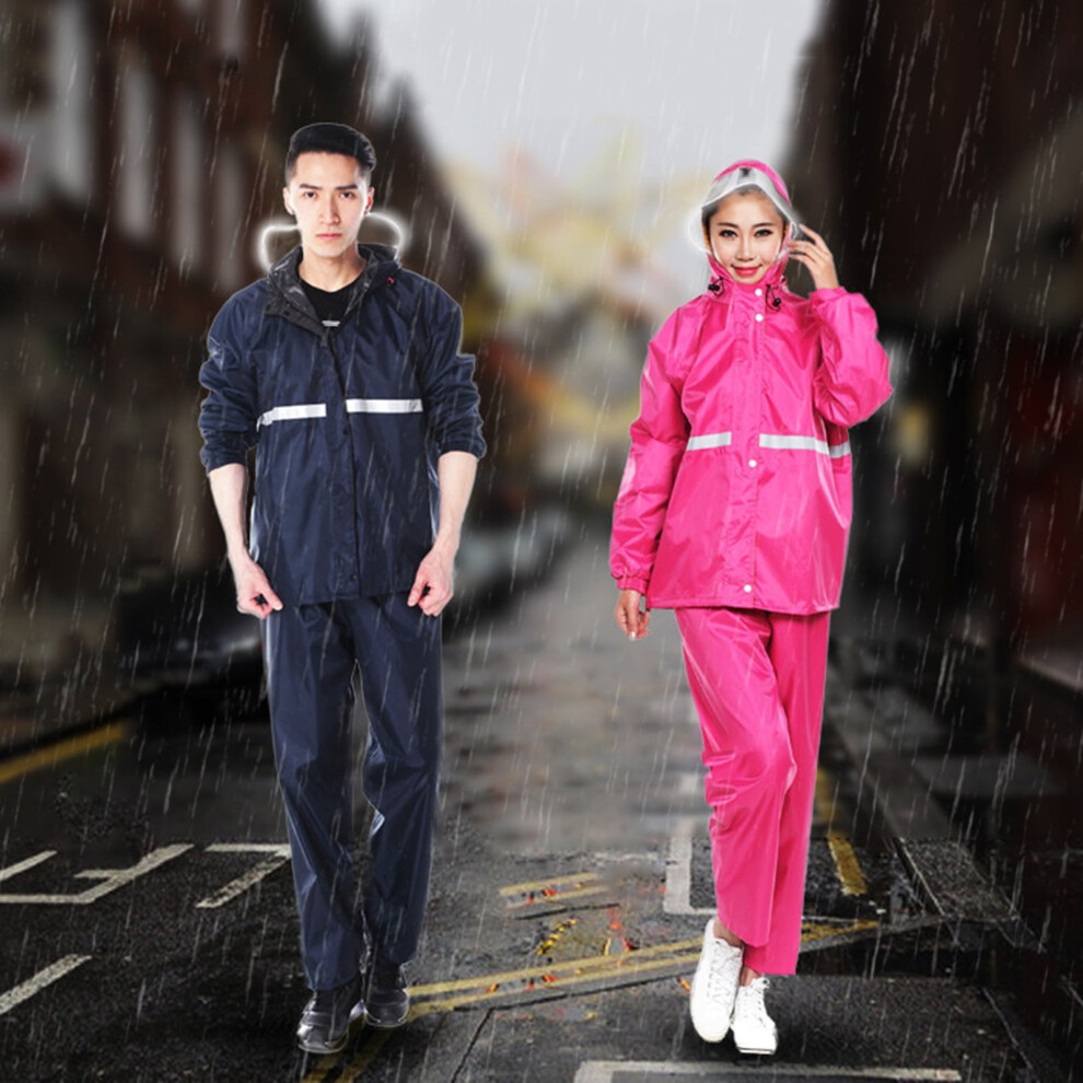 Hariumiu Adult Rain Suit Waterproof Breathable Reflective 9178400345722