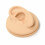 Silicone Ear Model with Acrylic Stand Peach Puff 1 pc 4