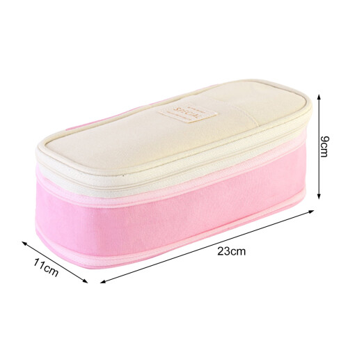 Hariumiu pencil case canvas double-layer 1 large 2