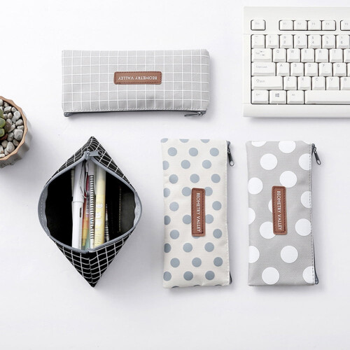 Hariumiu pencil case plaid dot pattern 1 piece