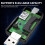 Leitor de cartão USB Tipo C 6 em 1 Zeceouar, compatível com USB-A, USB 2.0, OTG, smartphone, PC e câmera digital. 5