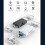 Leitor de cartão USB Tipo C 6 em 1 Zeceouar, compatível com USB-A, USB 2.0, OTG, smartphone, PC e câmera digital. 6