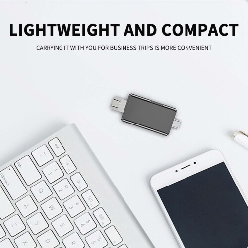 Leitor de cartão USB Tipo C 6 em 1 Zeceouar, compatível com USB-A, USB 2.0, OTG, smartphone, PC e câmera digital. 1