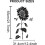 Sunflower Stencil Template Set 4 pcs 12.421.7 inch 3