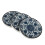 Ceramic Coasters Blue White Set of 3 2