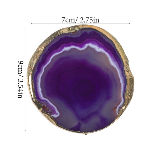 Agate coasters home decor insulation pads set of 4 1