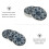 Ceramic Coasters Blue White Set of 3 4