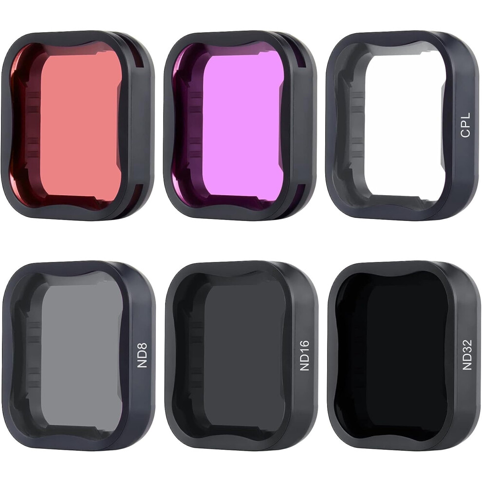 Nd Filter Dive Kit For Gopro Hero 5 6 7 Nd8 Nd16 Nd32 Cpl Black 9336866913309