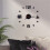 3D Roman numeral acrylic mirror wall clock sticker 2