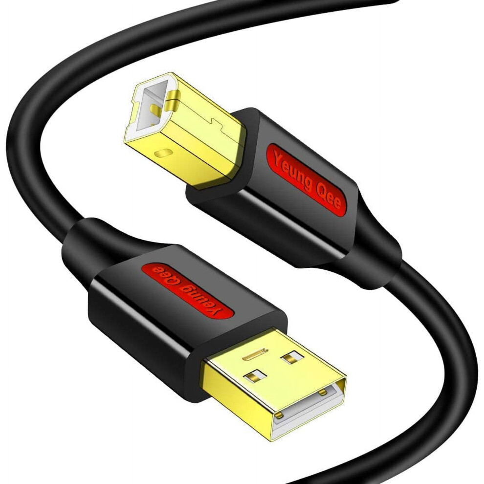 Usb 2.0 Printer Cable A To B 12 Feet 917087689274