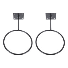 Ball Holder for Soccer Balls Wall Mount Iron 2 Pcs