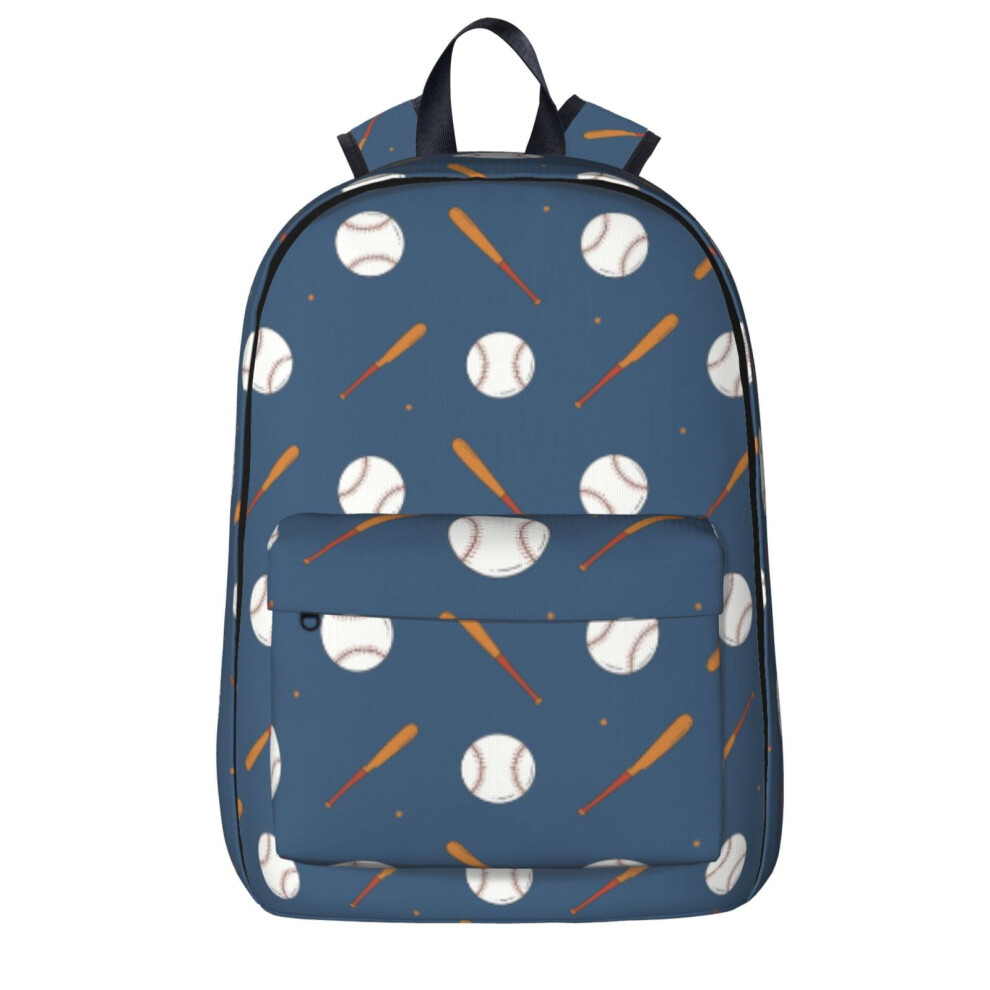 Baseball Pattern Laptop Backpack 20L