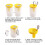 Plastic Water Pitcher 50 oz with Removable Lid and Fruit 8