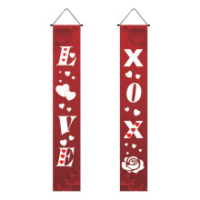 Bandera decorativa de San Valentín para porche, 1 unidad